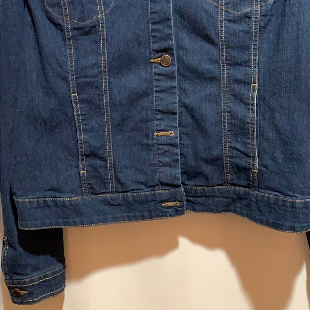 FADED GLORY DENIM JACKET SZ XL NO TAGS COT/SPDX - Picture 2 of 4